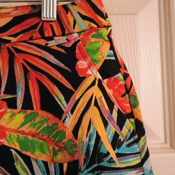 St Johns Bay Skort, Multi-Color Floral, Sz 10 Stretch, Hi Rise, New - Picture 6 of 8
